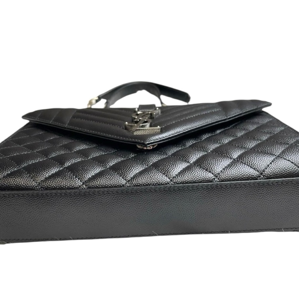 YSL Leather Handbag Chevron - Picture 3 of 9